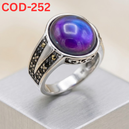 turkis তুর্কি রত্ন পাথর কালার চেঞ্জিং আংটি-COD-252